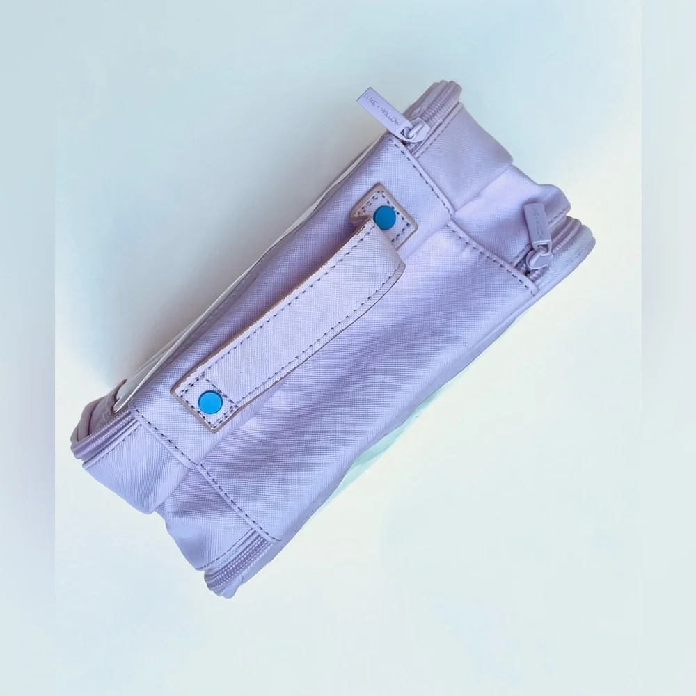 Luxe + Willow Clear Windowed Makeup Bag With Two Compartments NWOT